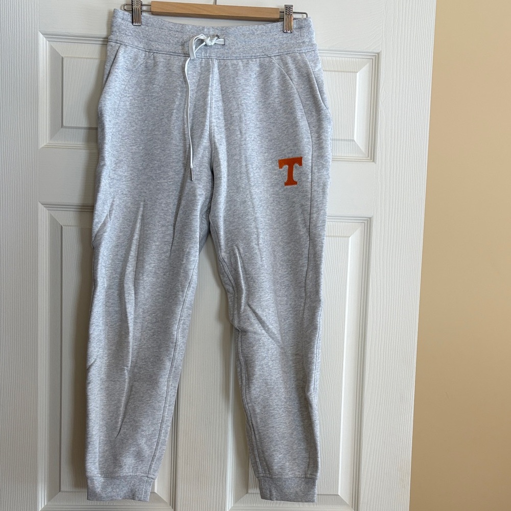 lululemon athletica Gray Joggers with Orange Detail
